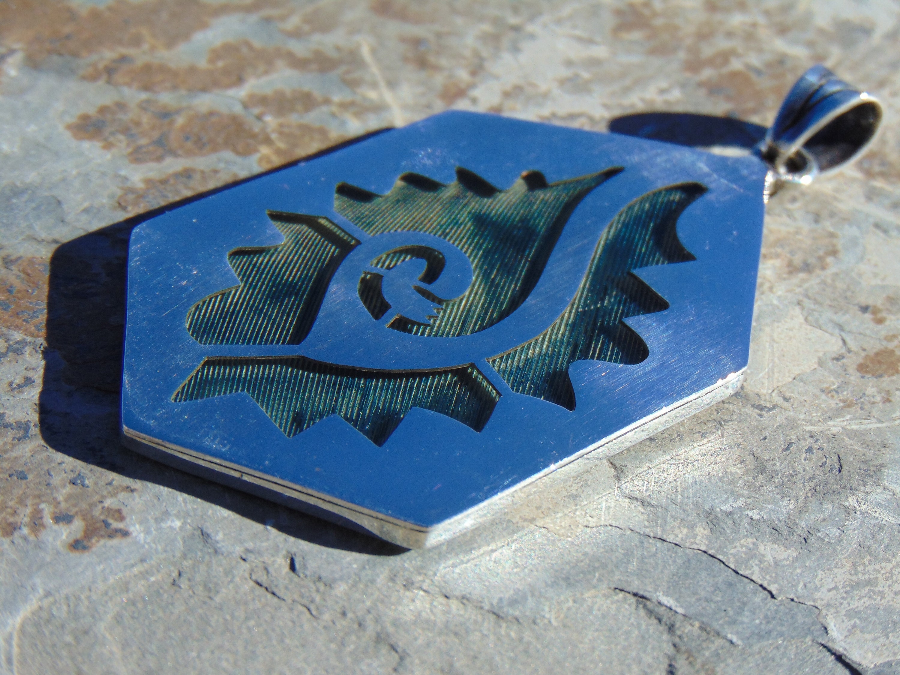 Janna Thomas ~ Vintage Mexican Sterling Silver and Dyed Blue