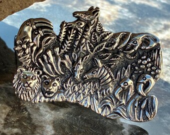 D'molina ~ Vintage Mexico Sterling Silver Articulated Snake