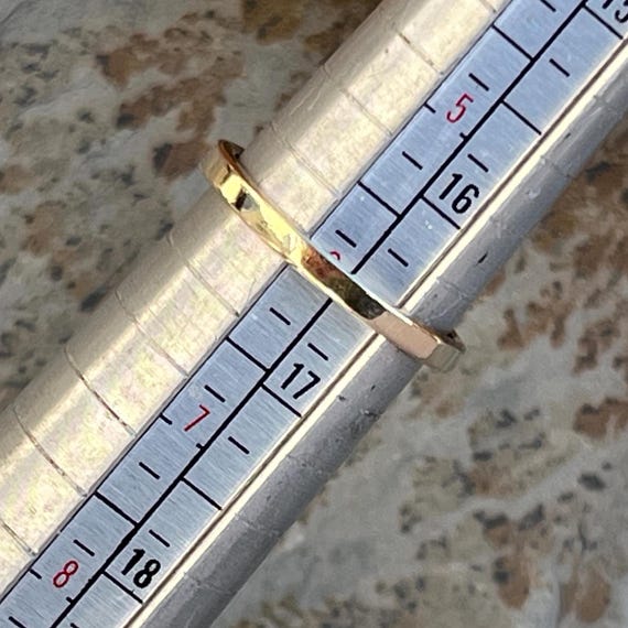 Vintage 14k Solid Yellow Gold Ruby Ring with Diam… - image 9