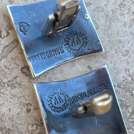 Sleek sellouts! 🤓. Order Vintage Mexican Sterling Silver  Vintage Mexican Sterling Silver High Polish Dome Button cuff links main image 2