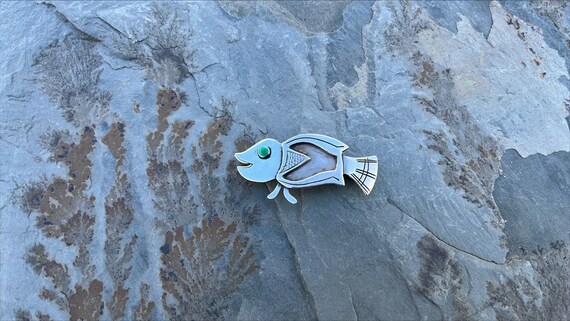 Graziella Laffi ~ Vintage Peruvian Fish Pin / Bro… - image 7