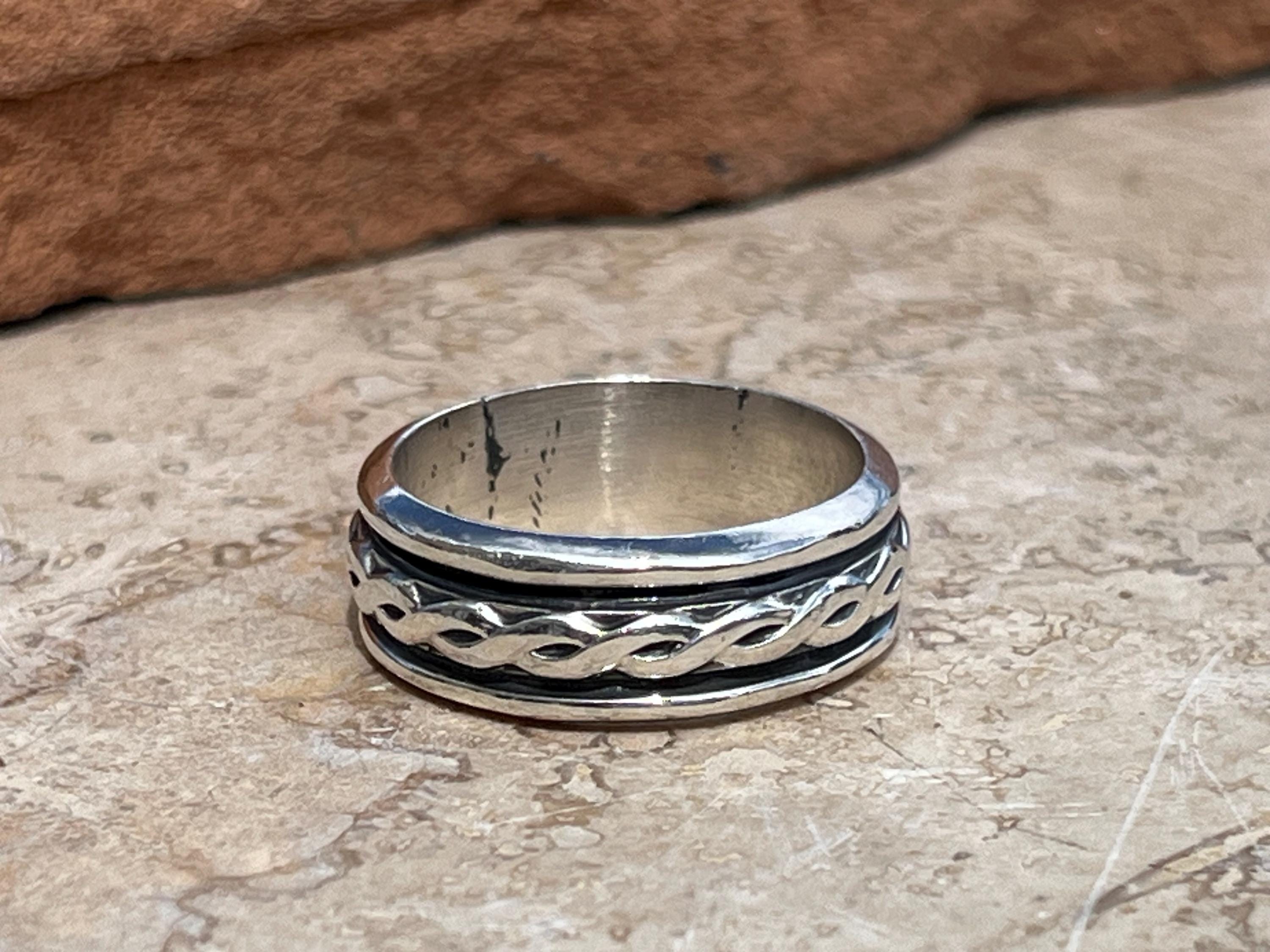 Vintage Mexico Taxco 925 Sterling Silver Ring Multi Stone SZ