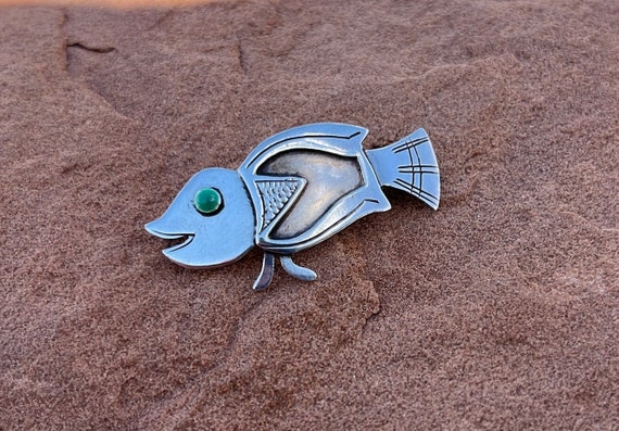 Graziella Laffi ~ Vintage Peruvian Fish Pin / Bro… - image 2