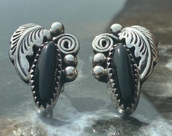 Ella Peter Vintage Navajo Sterling and Turquoise Bear Claw