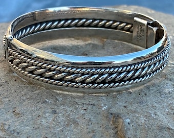 Vintage Mexico Sterling 960 Silver Heavy Wide Panther Link