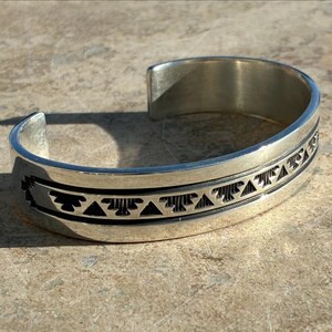 Troy Laner Vintage Navajo Sterling Cuff Bracelet 7 Inch - Etsy
