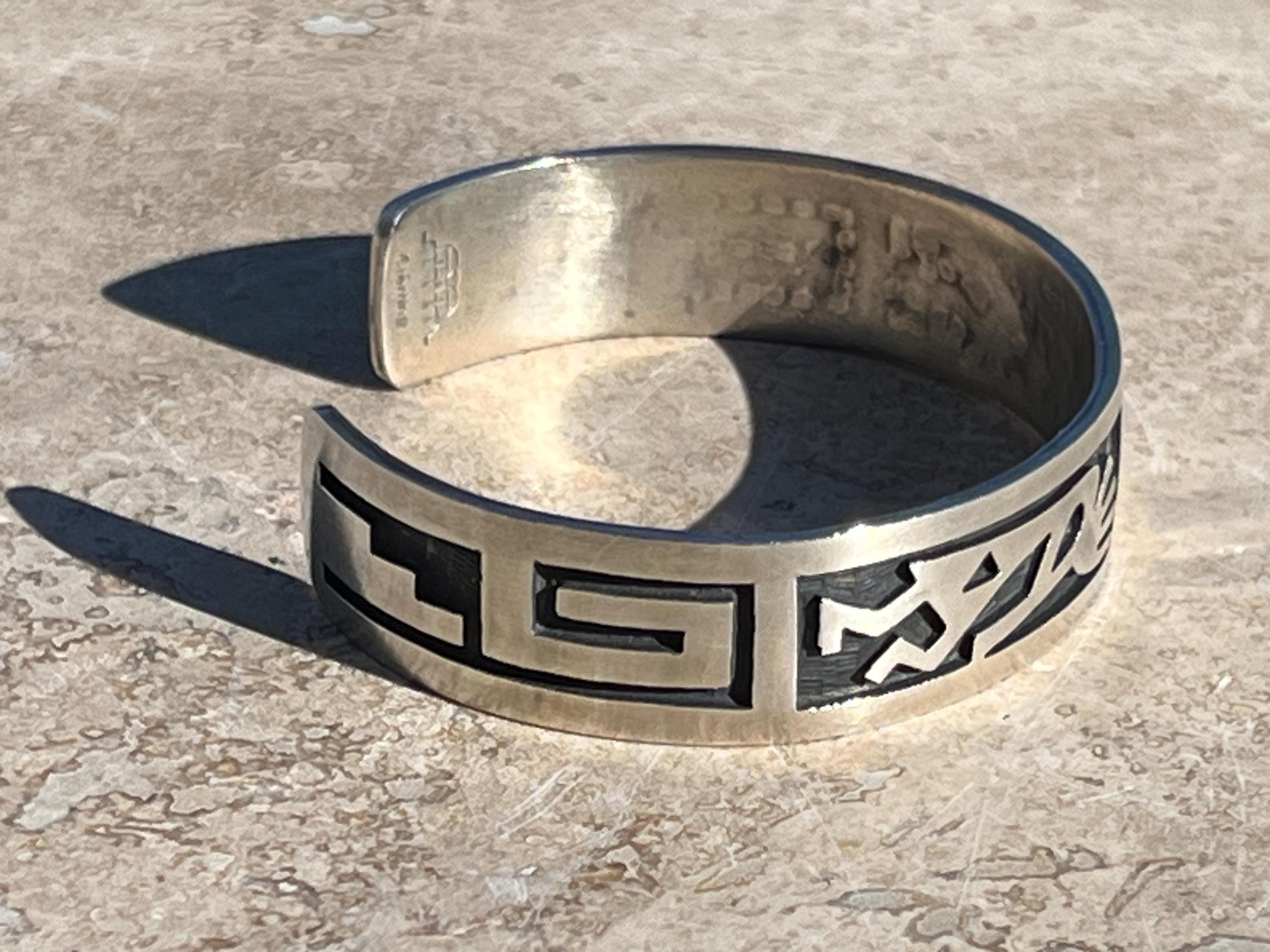 アクセサリー Vintage HopiSilver Manuel Hoyungwa Manuel Hoyungwa ~ Vintage Hopi Sterling Silver Kokopelli Overlay