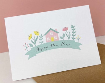 New Home Card, Happy New Home Card, Moving Card, Just Moved Card, New House Card, New Home Card UK, Cute New Home Card, Housewarming Card