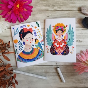 Carnet illustré Frida Khalo inspiration, format A6