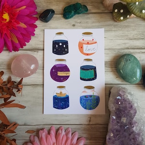Carte postale Fiole, format A6