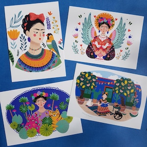 Cartes postales Frida Kahlo inspiration, format A6