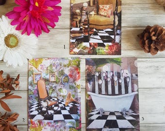 Cartes postales Maison Home Décoration Shabby, format A6