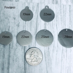 Custom Engraved Stainless Steel Charm, Personalized Pendant, custom engraved gift, personalized charm, DIY add on, jewelry making