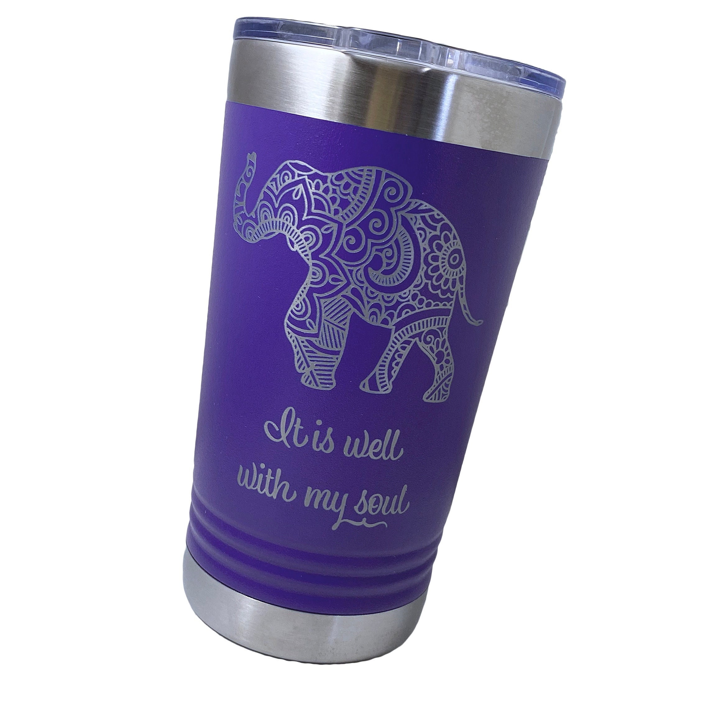 Elephant Tumbler With Lid, 304 Stainless Steel Insulated Water