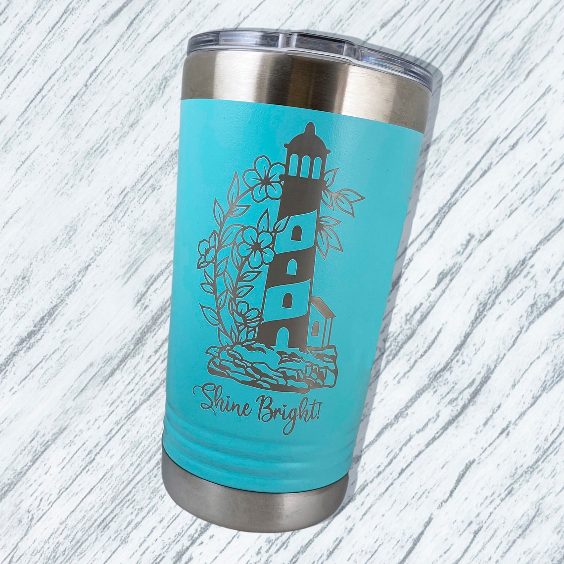 Lighthouse Tumbler custom engraved coffee mug personalized Etsy
