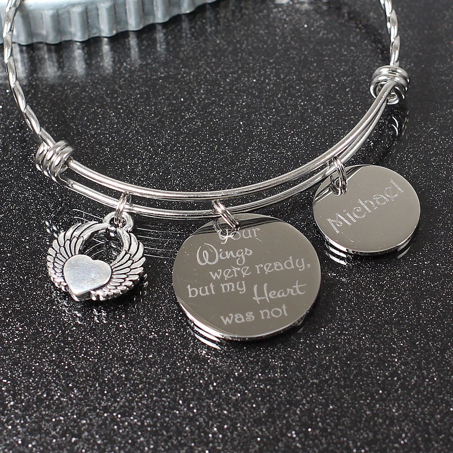Remembrance bracelet for dad Outlet