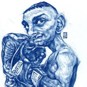 A4 Art Print - &quot;Prince&quot; Naseem Hamed