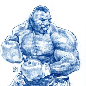 A4 Art Print - &quot;Iron&quot; Mike Tyson