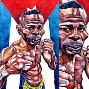 Wydruk artystyczny A4 - Guillermo Rigondeaux
