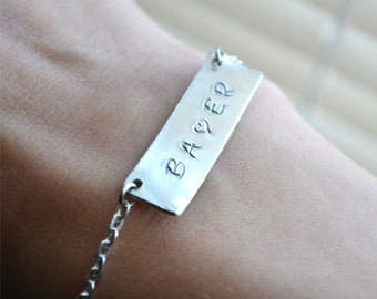 Name Bar Bracelet, Dainty Bracelet, Personalized Bracelet, Customized Bracelet, Name Bracelet, Personalized Gift, Layered Bracelet, Bracelet