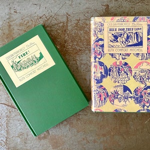 1933 1st Edition San Francisco Historical Fiction Books: &quot;Fire!&quot; & &quot;Blue for True Love&quot;