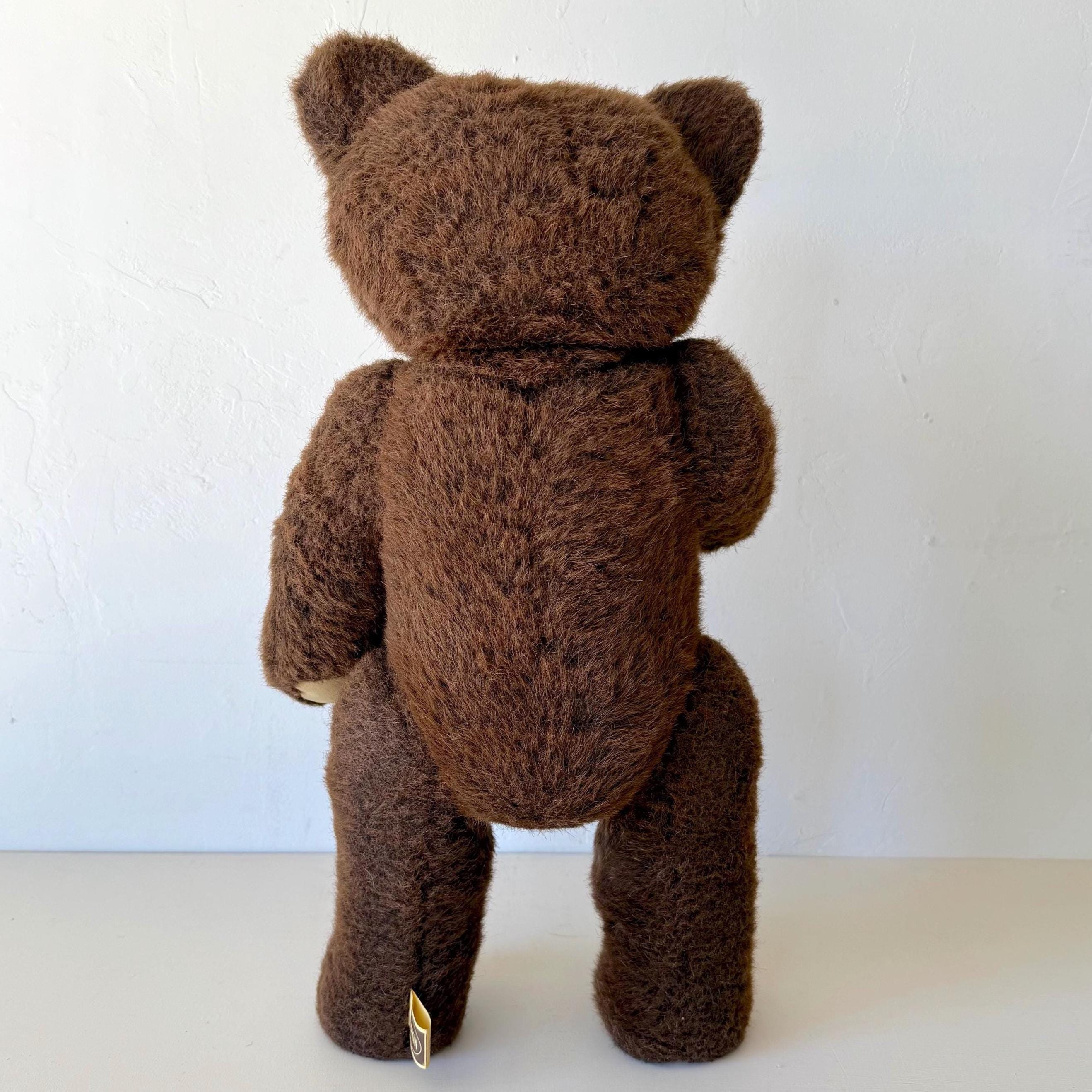 Vintage Dakin Jointed Teddy Bear: 1983 Elegante Plush, Made in USA