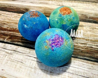 Mermaid Bath Bombs, Available in 4 Sizes, Mermaid Bath Bombs, Bath Bombs, Ocean Party Favors, Mermaid Party, Birthday Party, Mermaid, Ocean