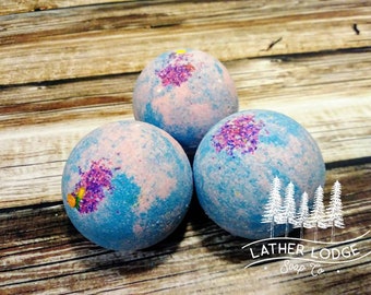 10 Cotton Candy bath bombs, 2.5 ounce, bath bombs, free shipping, cotton candy, birthday party favors, girls birthday, carnival birthday