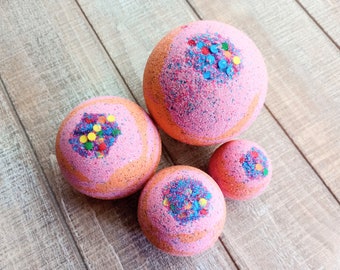 Mango Papaya Bath Bomb, Available in 4 sizes, Gifts for Her, Wholesale Bath Bombs, Mothers Day, Bath Bombs, Summer Bath Bomb,