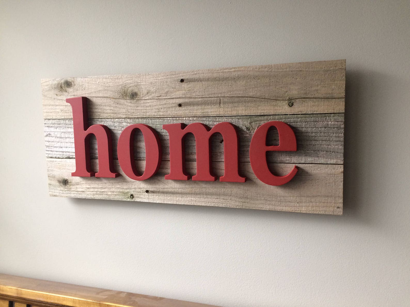 Home Sign Wall Decor Ready to Hang Reclaimed Wood Etsy