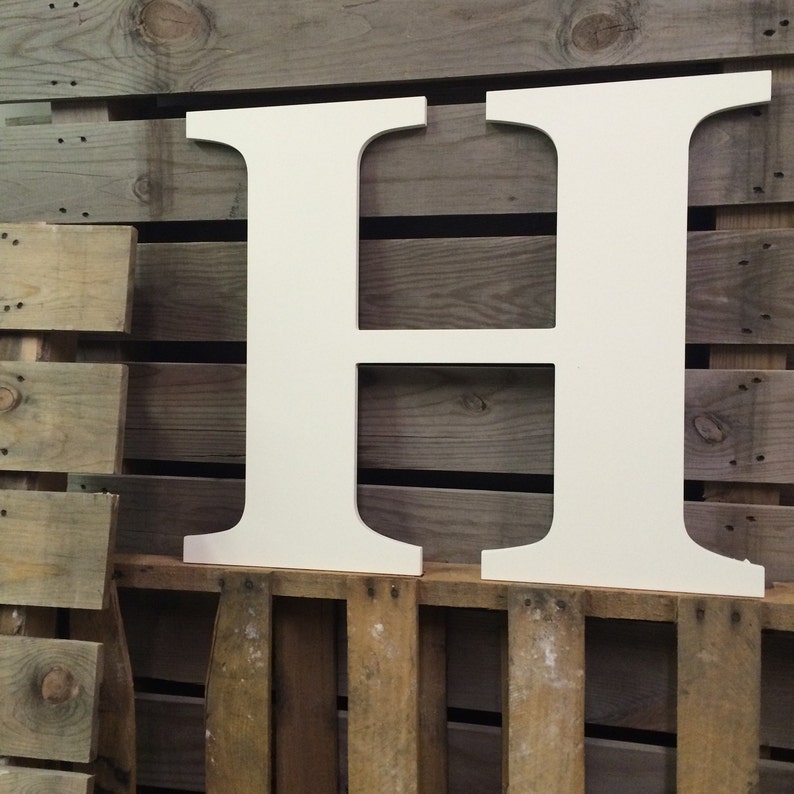 Large Wooden Letter 24 Guest Book Letter Wooden Etsy