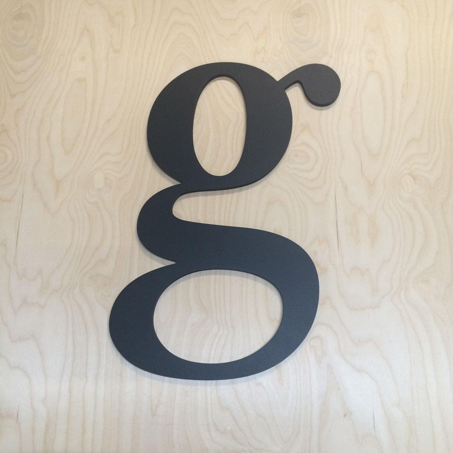 Letter G Lower Case G 30 Inches Tall Wooden Alphabet Etsy