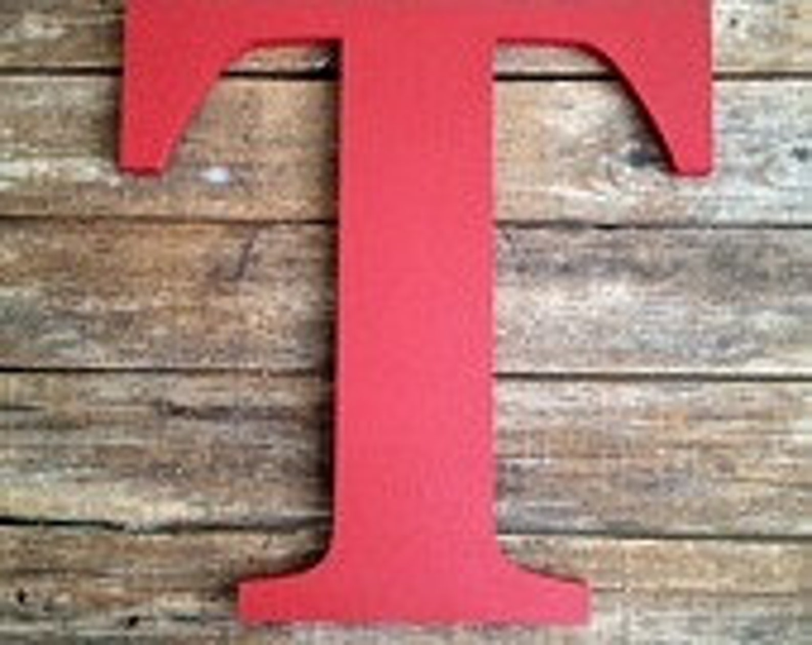 Large Wooden Letter T Home Office Decor Wooden Initials Etsy