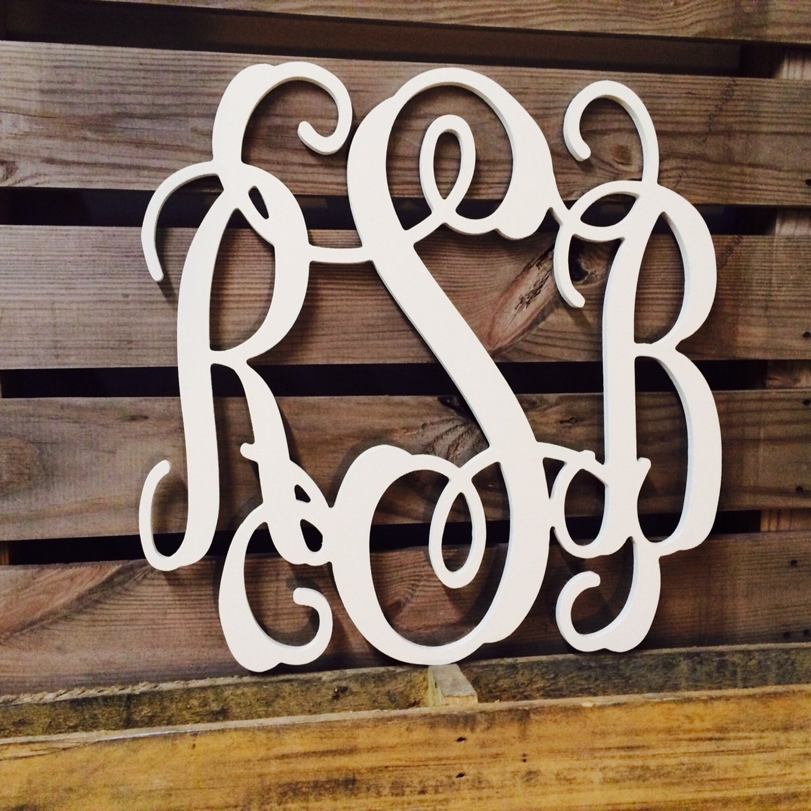 Monogram Large Wooden Wall Art Dorm Room Wedding Guest Etsy