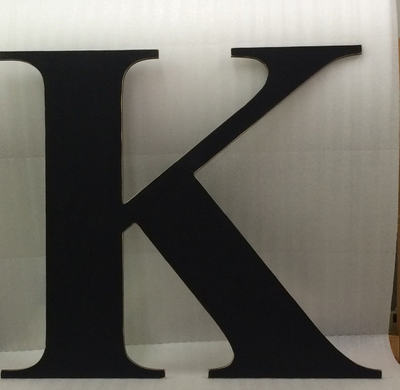 Big Wooden Letter K Capital 36 Wedding Guest Book Etsy