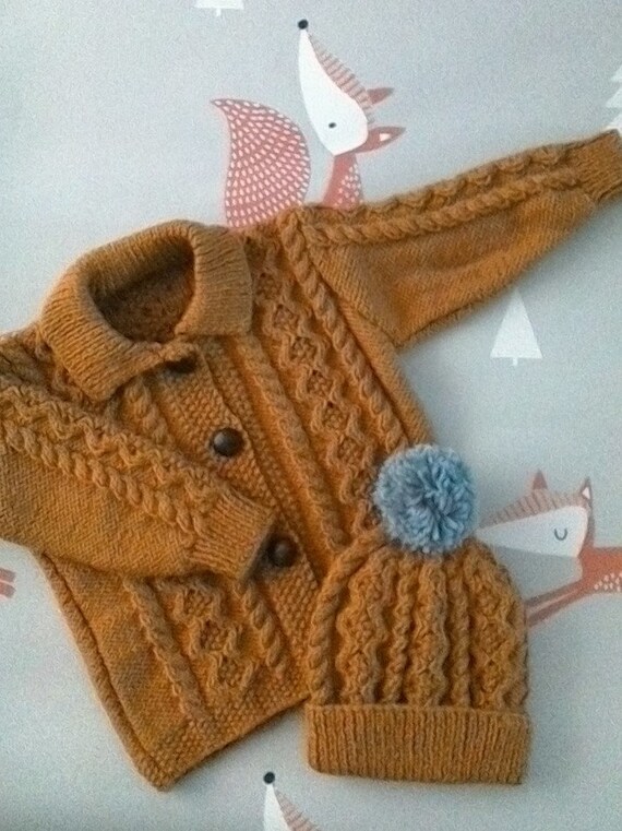 baby boy knitted jacket