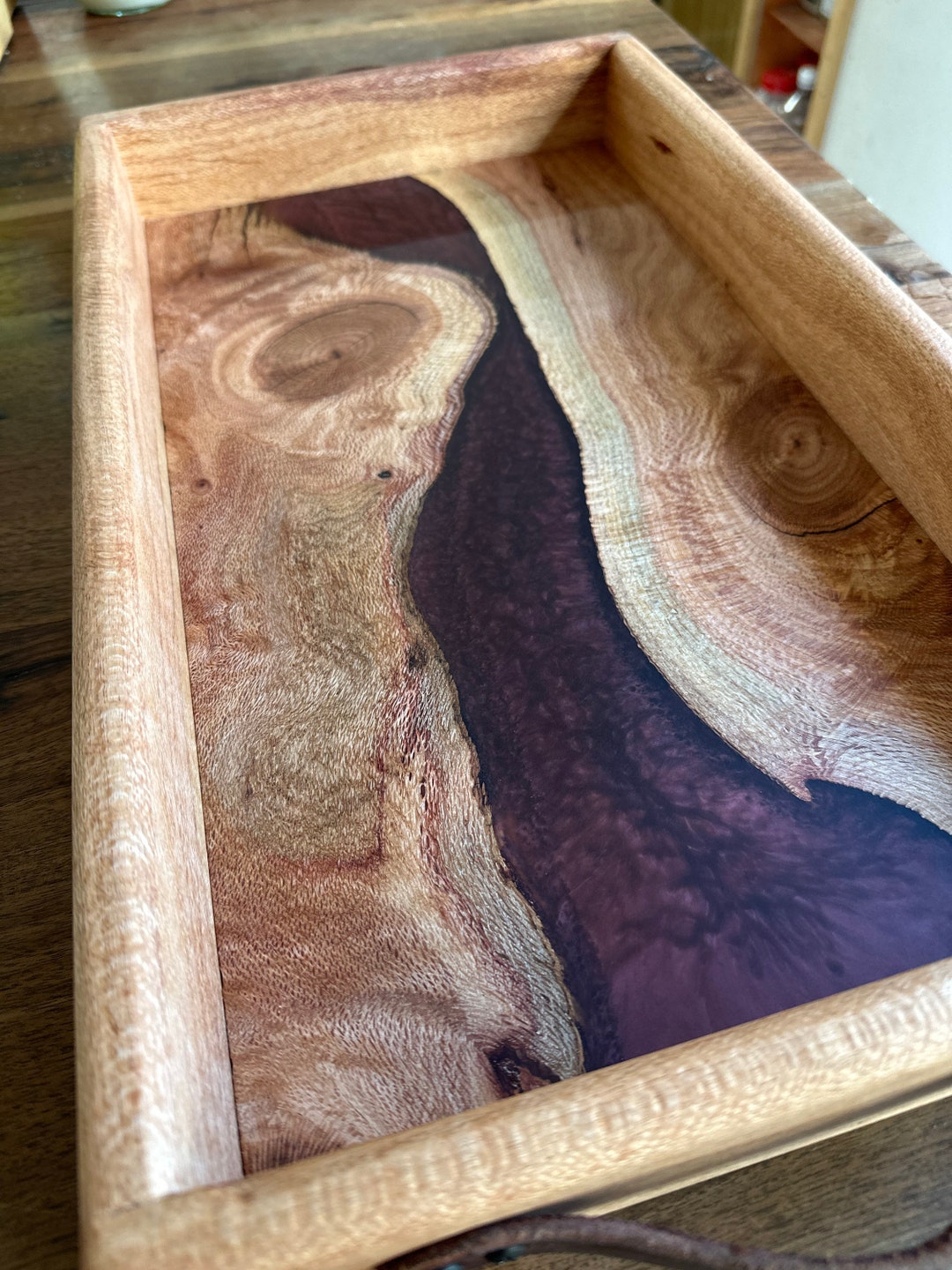Epoxy River Serving Tray. Handmade One of a Kind. Etsy