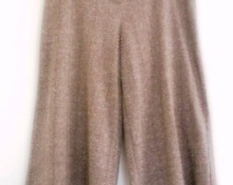 Vintage pants, Wide 3/4 pants, New York & COMPANY, High Board, Knitted Pants, Made in Taiwan, Size S