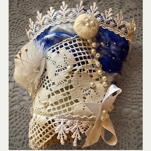 Victorian Lace Cuff, Brocade Cuff, Romance, Wearable Art, Textile Bracelet, Baroque Lace Cuff, Unique Handmade, Shabby Chic
