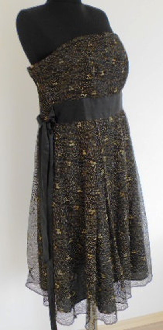Vintage black dress VILA, Women's Cocktail Dress,… - image 3