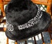 Vintage  1970s Dark Brown Wool Felt  Wide Brim Hat 