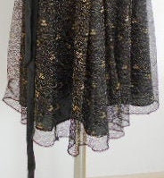 Vintage black dress VILA, Women's Cocktail Dress,… - image 8