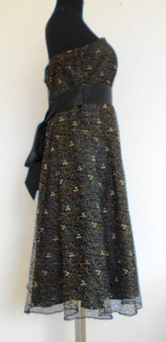 Vintage black dress VILA, Women's Cocktail Dress,… - image 4