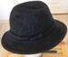 Vintage Mens Hat ,HUCKEL HATS,Black Wool Felt  Hat, Wool Felt Fedora Hat,Hat for collectors and connoisseurs 