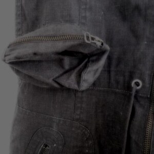 YAYA HYPE S overalls, Vintage dark gray overalls, Cotton and linen overalls image 10