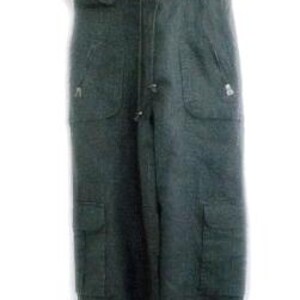 YAYA HYPE S overalls, Vintage dark gray overalls, Cotton and linen overalls image 5