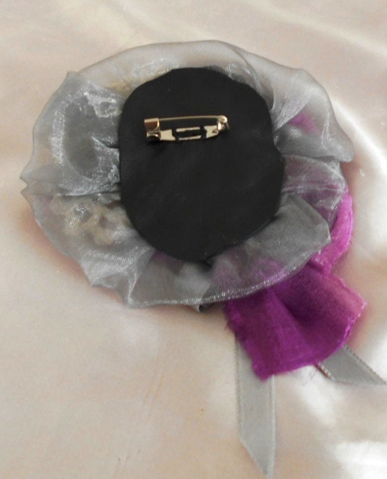 Romantic Style Handmade Shabi Shik Brooch,Textile jewerly