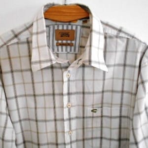 Camel Active Camicia Uomo A Quadri, Maniche Corte, Taschino Con Logo Ricamato, 100% Cotone, Vestibilità Normale - 4