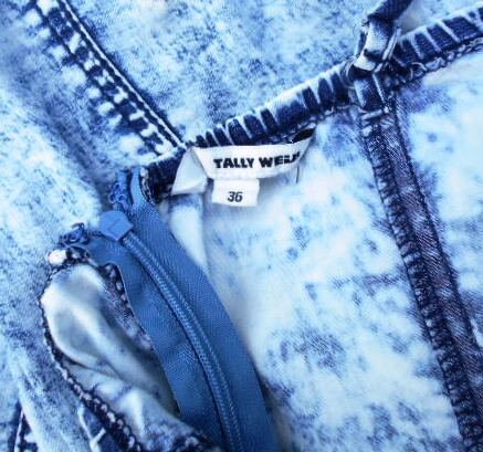 Recycled Denim Dress TALLY WEIJL , Mini Dress for a Girl in the Style of  Boho - Etsy Canada
