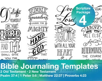 Bible Journaling Template Package 4